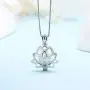 LGSY Sterling Silver Lotus Pearl Cage Pendants for Women, Essential Oil Diffuser Lockets for Pearl Jewelry LGSY Sterling Silver Lotus Pearl Cage Pendants for Women, Essential Oil Diffuser Lockets for Pearl Jewelry