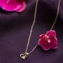 GELIN Tiny Cute Heart Pendant Necklace for 14k Solid Gold, Dainty Jewelry Gift for Women, Girlfriend, Wife