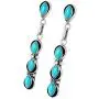 Southwest Style Earrings Genuine Turquoise & 925 Sterling Silver dangle earring gemstone jewelry Southwest Style Earrings Genuine Turquoise & 925 Sterling Silver dangle earring gemstone jewelry