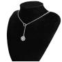 YOUCANDOIT2 Sunflower Garden Flowers Y Necklace Gardener Jewelry Stainless Steel Heart Shaped Initial Letters A-Z