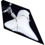 GemShark Beach Shark Tooth Necklace for Boys Women Great Megalodon tooth White Sterling Silver Black Choker Necklaces Charm Pendant Surfer Sharks Chain Also for Dangle Bracelet Bead Pendant Jewelry Cool