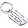 Zuo Bao Funny Keychain I Love You with All My Butt Dog Tag Gift for Best Friends for Boyfriend Girlfriend