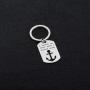 ENSIANTH Sailors Gift A Smooth Sea Never Made A Skilled Sailor Keychain Anchor Jewelry for Sailing Enthusiast