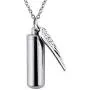 Bluesnow Cylinder Bottle Hollow Wing Urn Keepsake Pendant Necklace Memorial Ash Keychain Cremation Jewelry Bluesnow Cylinder Bottle Hollow Wing Urn Keepsake Pendant Necklace Memorial Ash Keychain Cremation Jewelry