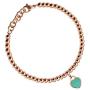 555Jewelry Womens Stainless Steel Love Heart Charm Beaded Delicate Bracelet