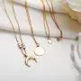 Chargances Bohemia Women Necklace Disc and Moon Necklace Coin Pendant Necklace Delicate Choker Chain Multi layer Necklaces for Women Gold Moon Crescent Disc Jewelry for Women and Girls Chargances Bohemia Women Necklace Disc and Moon Necklace Coin Pendant Necklace Delicate Choker Chain Multi layer Necklaces for Women Gold Moon Crescent Disc Jewelry for Women and Girls
