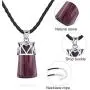 Natural Healing Crystal Stone Pendant Necklace Cylindrical Reiki Energy Gemstone Balance Chakra Womens Jewelry Gift Belt Stainless Steel Chain Natural Healing Crystal Stone Pendant Necklace Cylindrical Reiki Energy Gemstone Balance Chakra Womens Jewelry Gift Belt Stainless Steel Chain
