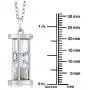 Gem Stone King 925 Sterling Silver Genuine Diamond Dust Hourglass Pendant Necklace (0.50 Ct, With 18 Inch Chain) Gem Stone King 925 Sterling Silver Genuine Diamond Dust Hourglass Pendant Necklace (0.50 Ct, With 18 Inch Chain)
