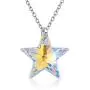 TANGPOET Star Necklace for Women S925 Sterling Silver Crystal Pendant Necklaces Star Jewelry for Teens Girls Mom Daughter