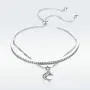 SLUYNZ 925 Sterling Silver Star Moon Adjustable Bolo Strand Bracelet for Women Teen Girls Layered Bracelet Sliding Tennis Bracelet SLUYNZ 925 Sterling Silver Star Moon Adjustable Bolo Strand Bracelet for Women Teen Girls Layered Bracelet Sliding Tennis Bracelet