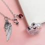 tiitc Heart Necklace Urn Necklaces for Ashes, Keepsake Cremation Jewelry for Ashes, Necklaces for Men and Women Memorial Necklace Ashes Holder