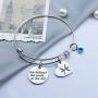 G-Ahora Stainless Steel 12 Zodiac Sign Bracelet with Birthstone Charm Inspiration She Believed She Could Constellation Jewelry