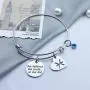 G-Ahora Stainless Steel 12 Zodiac Sign Bracelet with Birthstone Charm Inspiration She Believed She Could Constellation Jewelry