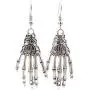 Halloween Earrings for Women Skull Skeleton Bone Dangle Earrings Metal Skeleton Skull Hand Earrings Halloween Earrings for Women Skull Skeleton Bone Dangle Earrings Metal Skeleton Skull Hand Earrings