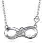 Daughter Gifts from Mom Sterling Silver Infinity Heart Necklace Jewelry for Christmas Birthday Gifts