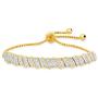 Diamond Accent Bolo Tennis Bracelet in Yellow Gold Over Sterling Silver