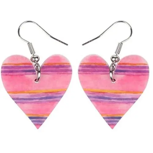 WEVENI Acrylic Valentines Day Blue Red Heart Earrings Dangle Drop Fashion Jewelry For Women Girls Charm Gift WEVENI Acrylic Valentines Day Blue Red Heart Earrings Dangle Drop Fashion Jewelry For Women Girls Charm Gift
