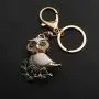 BEKECH Cute Owl on Leaves Charm Crystal Rhinestone Owl Charm Key Chain for Women Girl Handbag Accessories Purse Charm Pendant3 BEKECH Cute Owl on Leaves Charm Crystal Rhinestone Owl Charm Key Chain for Women Girl Handbag Accessories Purse Charm Pendant3
