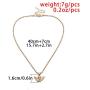 Long Chain Baby Shape Pendant Jewelry, Golden Angel with Wings Necklace, Cupid Love God Guardian Baby Charm Prayer Necklace