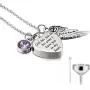 Cat Eye Jewels Memorial Cremation Urn Necklace Keepsake Angel Wing Heart Pendant Ash Holder Necklaces for Ashes for Men Women with Funnel Kit Cat Eye Jewels Memorial Cremation Urn Necklace Keepsake Angel Wing Heart Pendant Ash Holder Necklaces for Ashes for Men Women with Funnel Kit