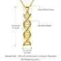 Beautlace DNA Double Helix Chemistry Science Molecule Biology Necklace and Earrings Jewelry Set Silver/18K Gold/Black Gun Plated Jewelry for Women and Girls Beautlace DNA Double Helix Chemistry Science Molecule Biology Necklace and Earrings Jewelry Set Silver/18K Gold/Black Gun Plated Jewelry for Women and Girls
