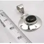 SilverStarJewel Solid Sterling Silver Natural Black Onyx Pendant 1.1'' Jewelery Gift SilverStarJewel Solid Sterling Silver Natural Black Onyx Pendant 1.1'' Jewelery Gift