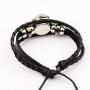 Naruto Sharingan Eye Akatsuki Anime Leather Wristband Braided Bracelet Naruto Time Gemstone Leather Cosplay Jewelry