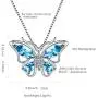 Aurora Tears Butterfly Jewelry Women 925 Sterling Silver Butterflies Necklace/Earrings/Rings Wedding Gift