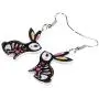 WEVENI Acrylic Halloween Bunny Hare Paper Cutting Rabbit Earrings Dangle Drop Pet Jewelry For Women Girls Gift WEVENI Acrylic Halloween Bunny Hare Paper Cutting Rabbit Earrings Dangle Drop Pet Jewelry For Women Girls Gift