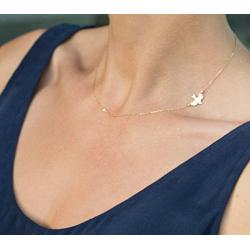 FXmimior Dove Bird Deck Shapped Plated Chic Necklace Jewelry For Women