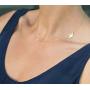 FXmimior Dove Bird Deck Shapped Plated Chic Necklace Jewelry For Women