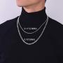 PROSTEEL 925 Sterling Silver Cuban Link Chain/Figaro Chain/Rope Chain, Solid Silver Necklace for Women Men, 14''/18''/20''/22''/24''/26''/28'', Come Gift Box