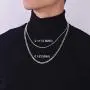 PROSTEEL 925 Sterling Silver Cuban Link Chain/Figaro Chain/Rope Chain, Solid Silver Necklace for Women Men, 14''/18''/20''/22''/24''/26''/28'', Come Gift Box
