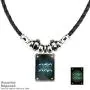 Punk 12 Constellations Square Tag Pendant Necklace for Men Leather Chain Necklace Jewelry Birthday Gifts Punk 12 Constellations Square Tag Pendant Necklace for Men Leather Chain Necklace Jewelry Birthday Gifts
