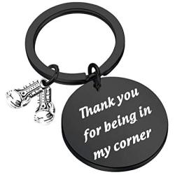 CENWA Boxing Gift Boxing Gloves Keychain Sports Gift Thank You for Being in My Corner Gifts for Boxers Boxing Coach