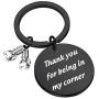 CENWA Boxing Gift Boxing Gloves Keychain Sports Gift Thank You for Being in My Corner Gifts for Boxers Boxing Coach