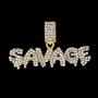 HH Bling Empire Unisex Hip Hop Iced Out Silver Gold Cz Diamond Bubble Dripping Full Name Letters Words Pendant Chain Necklace