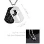 P. BLAKE Stainless Steel Dog Tag Cross Necklace for Men Boys Lord’s Prayer Pendant with Wheat Chain 24 Inches P. BLAKE Stainless Steel Dog Tag Cross Necklace for Men Boys Lord’s Prayer Pendant with Wheat Chain 24 Inches
