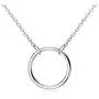 Open Circle Necklace in Yellow Gold, Rose Gold or Rhodium over 925 Sterling Silver Open Circle Necklace in Yellow Gold, Rose Gold or Rhodium over 925 Sterling Silver
