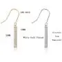 KesaPlan Swarovski Crystal Bar Drop Earrings for Women, 2 Pairs Dangle Earrings, Silver Earrings and Gold Earrings for Gifts KesaPlan Swarovski Crystal Bar Drop Earrings for Women, 2 Pairs Dangle Earrings, Silver Earrings and Gold Earrings for Gifts