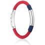 QLEESI Braided Nautical Rope Cuff Bracelet with Magnetic Clasp for Men Women, Handmade Stylish Infinity Knotted Woven Nylon String Warp Bracelet Gifts for Boys