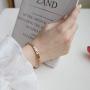 Luxe Alice Premium Fashion Accessory of Rose Gold Surgical Steel Bracelets for Women, Charm Link (Chain) Wrist Bracelet(Bangle)