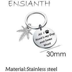 ENSIANTH Cannabis Dog Cat Lover Gift Cannabis Weed Gift All I Need is Dog/Cat and Some Weed