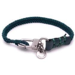 Mens Hand-Knotted Chevron Bracelet - Green