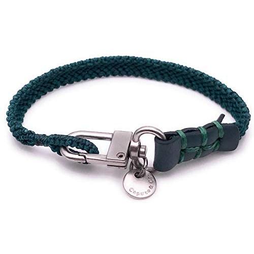 Mens Hand-Knotted Chevron Bracelet - Green