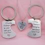Phoenix Angela Daughter And Father or Mother Keychain Theres This Girl Who Stole My Heart 2 Set and Daddys Girl Mommys World 3 Piece Pendant Necklace,Keyring Key Chain Gift for Family Jewels Gifts or Kids