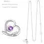 Mothers Day Birthday Gifts for Her Sterling Silver Necklace Apirl Birthstone Aquamarine Simulated Diamond Necklace Amethyst Emerald Pearl Garnet Necklace