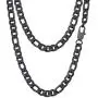 PROSTEEL 316L Stainless Steel Figaro Chain Necklace for Men/Women, Black/18K Real Gold Plated, 4mm to 13mm, 14inch to 30inch, Come Gift Box