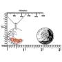 FLYOW Halloween Jewelry 925 Sterling Silver Moon and Pumpkin Pendant Necklace 18+2 inches