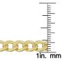 The Diamond Deal Mens Hollow 14K Yellow Gold Shiny Miami Cuban Link Chain Mens Bracelet with Secure Box-Lock Clasp (8.5'', or 9 inch)